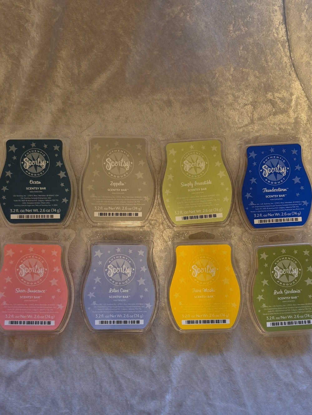 Scentsy Wax Bars Lot of 8
